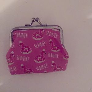 Flamingo money wallet miniature